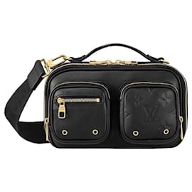 Louis Vuitton-LV Utility bag new black leather-Black
