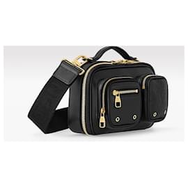 Louis Vuitton-LV Utility bag new black leather-Black