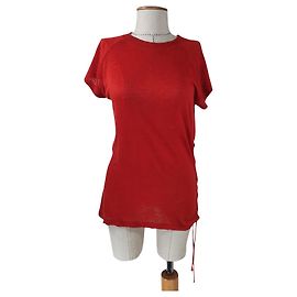 Top Iro in lino rosso M Rosso