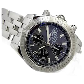 Breitling-BREITLING Chrono Mat Evolution gray x black '19 Maker overhauled Mens-Silvery
