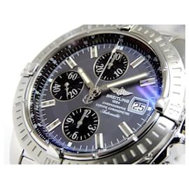 Breitling-BREITLING Chrono Mat Evolution gray x black '19 Maker overhauled Mens-Silvery