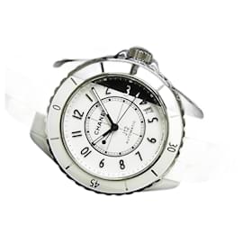 Chanel-Chanel J12 Paradoxe 38 MM céramique blanche & noire H6515 Pour des hommes-Argenté
