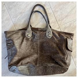 Maliparmi-Handbags-Silvery,Light brown
