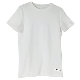 Camiseta de algodón blanca Jil Sander XXL Blanco