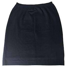 Autre Marque-Midi skirt in pure virgin wool Size M-Blue