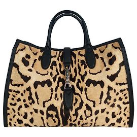 Gucci Shopper Jackie gefleckte Handtasche Beige