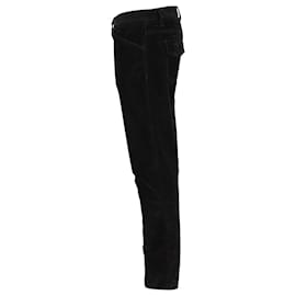Gucci-Gucci Low Waist Pants in Black Cotton-Black