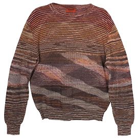 Missoni Space-Dyed Sweatshirt aus brauner Baumwolle Braun