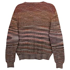 Missoni-Missoni Space-Dyed Sweatshirt aus brauner Baumwolle-Braun