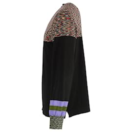 Missoni-Missoni Crewneck Pullover in Multicolor Wool-Black