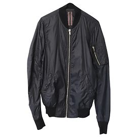 Rick Owens Bomberjacke aus schwarzem Nylon-Polyamid Schwarz