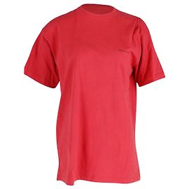 Camiseta com logotipo oversized da Balenciaga em algodão vermelho Vermelho