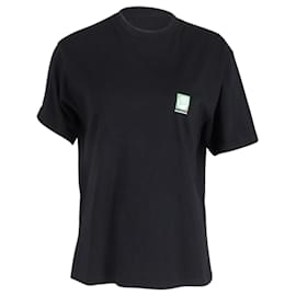Balenciaga-Balenciaga Bio-BB-Logo-T-Shirt aus schwarzer Baumwolle-Schwarz
