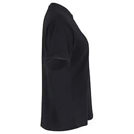 Balenciaga-Camiseta de algodón negro con logo orgánico BB de Balenciaga-Negro