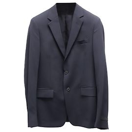 Prada Suit Jacket in Navy Blue Light Stretch Wool Navy blue