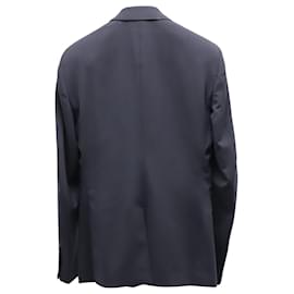 Prada-Prada Suit Jacket in Navy Blue Light Stretch Wool-Navy blue