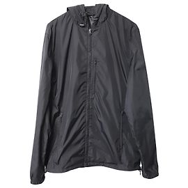 Giacca antipioggia con cappuccio Acne Studios in nylon nero Nero