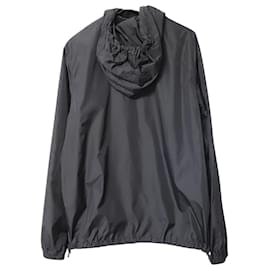 Acne-Acne Studios Hooded Rain Jacket in Black Nylon-Black