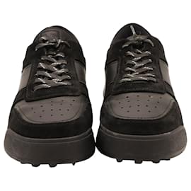Tod's-Sneakers Low-Top Paneled di Tod's in pelle nera-Nero