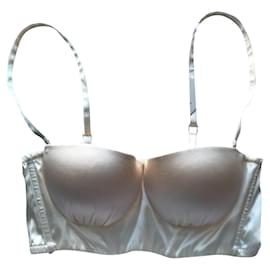 La Perla silk bra 90 b Eggshell