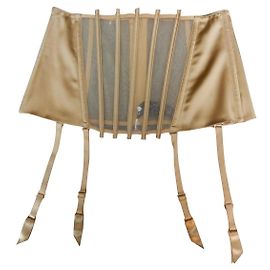 La Perla Liguero L a Perla de seda beige 42 Beige