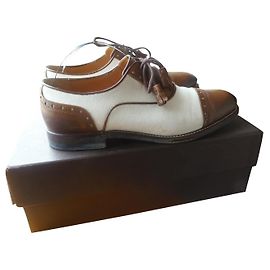pelle gucci e tela Marrone chiaro
