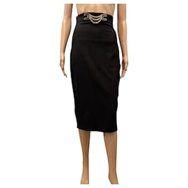 Elisabetta Franchi-Chic Black Skirt NEW-Black