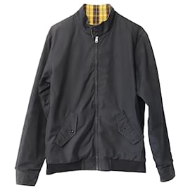 Supreme-Supreme Reversible Harrington Jacket in Black Cotton-Black