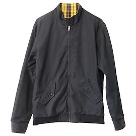 Supreme Wendbare Harrington-Jacke aus schwarzer Baumwolle Schwarz
