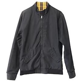 Supreme-Supreme Wendbare Harrington-Jacke aus schwarzer Baumwolle-Schwarz