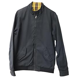 Supreme-Chaqueta Harrington Supreme Reversible en Algodón Negro-Negro