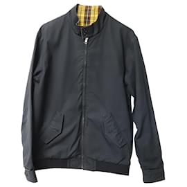 Supreme-Supreme Reversible Harrington Jacket in Black Cotton-Black