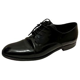 Derbies à lacets vernis Dior Noir