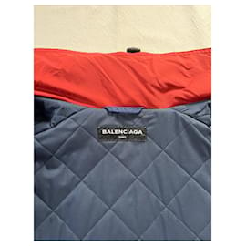 Balenciaga-Spring summer 2018 EUROPE coat-Red,Navy blue