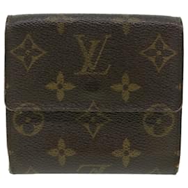 Louis Vuitton-LOUIS VUITTON Monogram Portefeuille Elise Wallet M61654 LV Auth 37068-Monogram