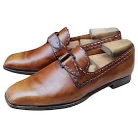Berluti-BERLUTI MOCCASIN BROWN LEATHER 9,5 / 43,5 EXCELLENT CONDITION MEN'S SHOES 1689 €-Brown