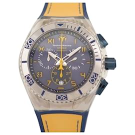 Technomarine-TECHNOMARINE CRUISE CALIFORNIA QUARTZ WATCH 114025 45 STEEL WATCH FULL SET-Silvery