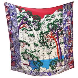Hermès NOVO CAIXA DE LENÇO DE XALE HERMES EM CAXEMIRA PARADISE E SEDA + CAIXA DE LENÇO Multicor