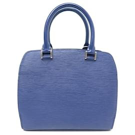 Louis Vuitton-NEW LOUIS VUITTON PONT NEUF PM BLUE LEATHER EPI PURSE HAND BAG-Blue