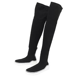 NOVAS BOTAS GIVENCHY BE000EE077 TÊNIS GEORGES V 38 BOTAS DE TECIDO PRETO Preto