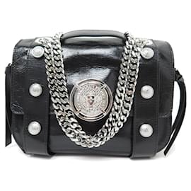 Balmain-NOVA BOLSA BALMAIN BE SOFT W8FS554BOLSA TRANSVERSAL DE COURO PVOYL-Preto