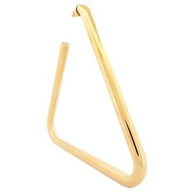 NEU BALENCIAGA TRIANGLE GOLD METALL GOLDENE OHRRINGE MONOBOUCLE Golden