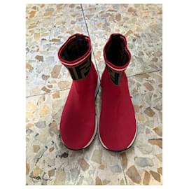 Fendi-Boots-Red