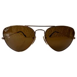 Ray-Ban Óculos de sol Aviator de metal dourado Gold hardware