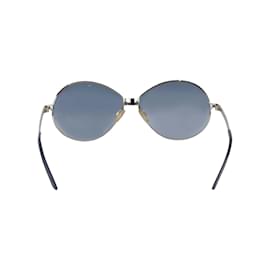Fendi-Óculos de sol aviador oval gradiente Fendi-Azul
