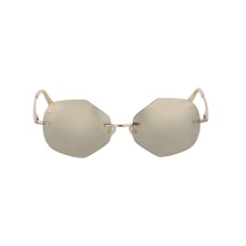 Autre Marque-Bausch & Lomb Rimless Hexagon Sunglasses-Grey