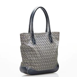 Fendi-Sac cabas en toile Fendi Zucchino-Marron