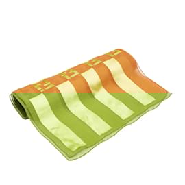 Fendi-Fendi Zucca Rayon & Silk Stole-Brown
