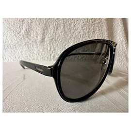 Yves Saint Laurent-Vintage black sunglasses-Black