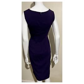 Alberta Ferretti-Alberta Ferretti Vestido roxo mescla de lã-Roxo escuro